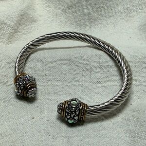 Elegant Silver and Gold Women's Bracelet